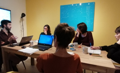 Atelier de réfléxion dans les bureaux de Paris