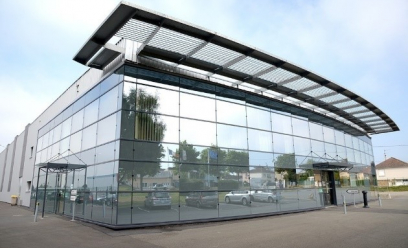 Vue extérieur du bâtiment Aptar Granville