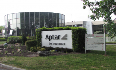Vue extérieur du bâtiment Aptar Le Vaudreuil