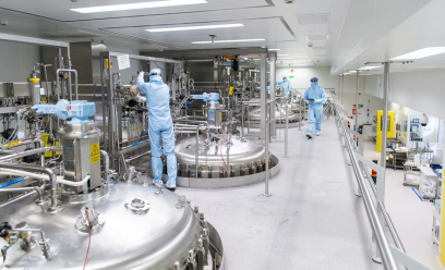 Vue sur les équipements de fabrication