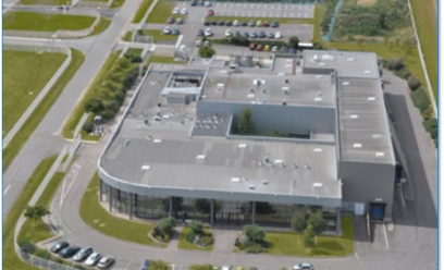 Vue aérienne du site Aptar Le Vaudreuil – Val-de-Reuil